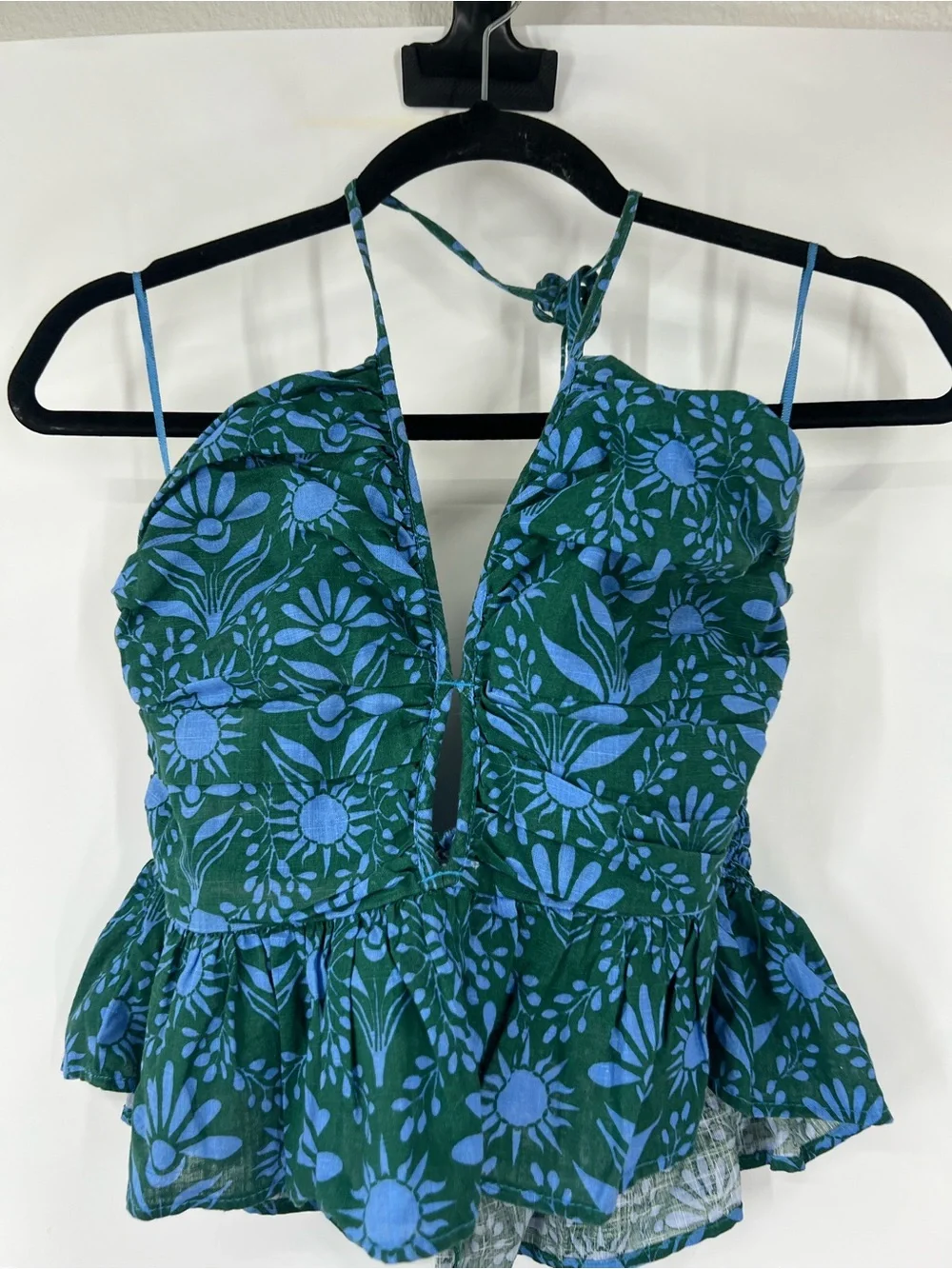 Free People Dandelion Halter Top Floral Print